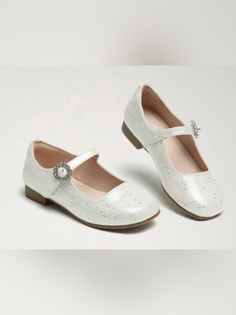Stelle Girls Mary Jane Pearl Glimmer Heels Size 12